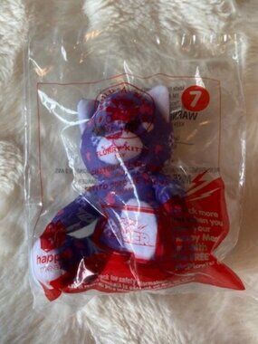 2/$30 McDONALD'S Build-A-Bear 2015 Purple Flurry Kitty No 7 Happy Meal Toy NIP